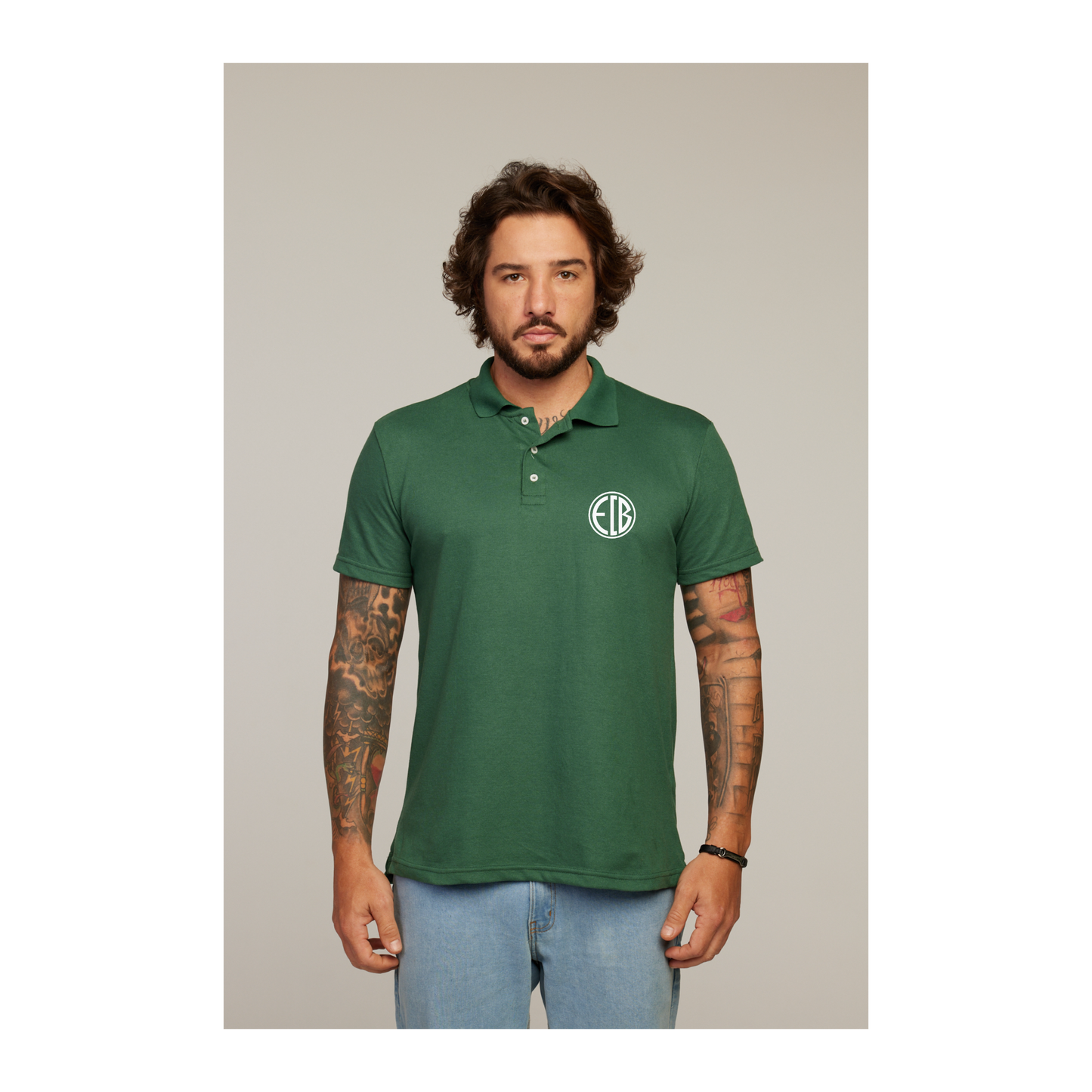 Camisa Polo Verde Musgo