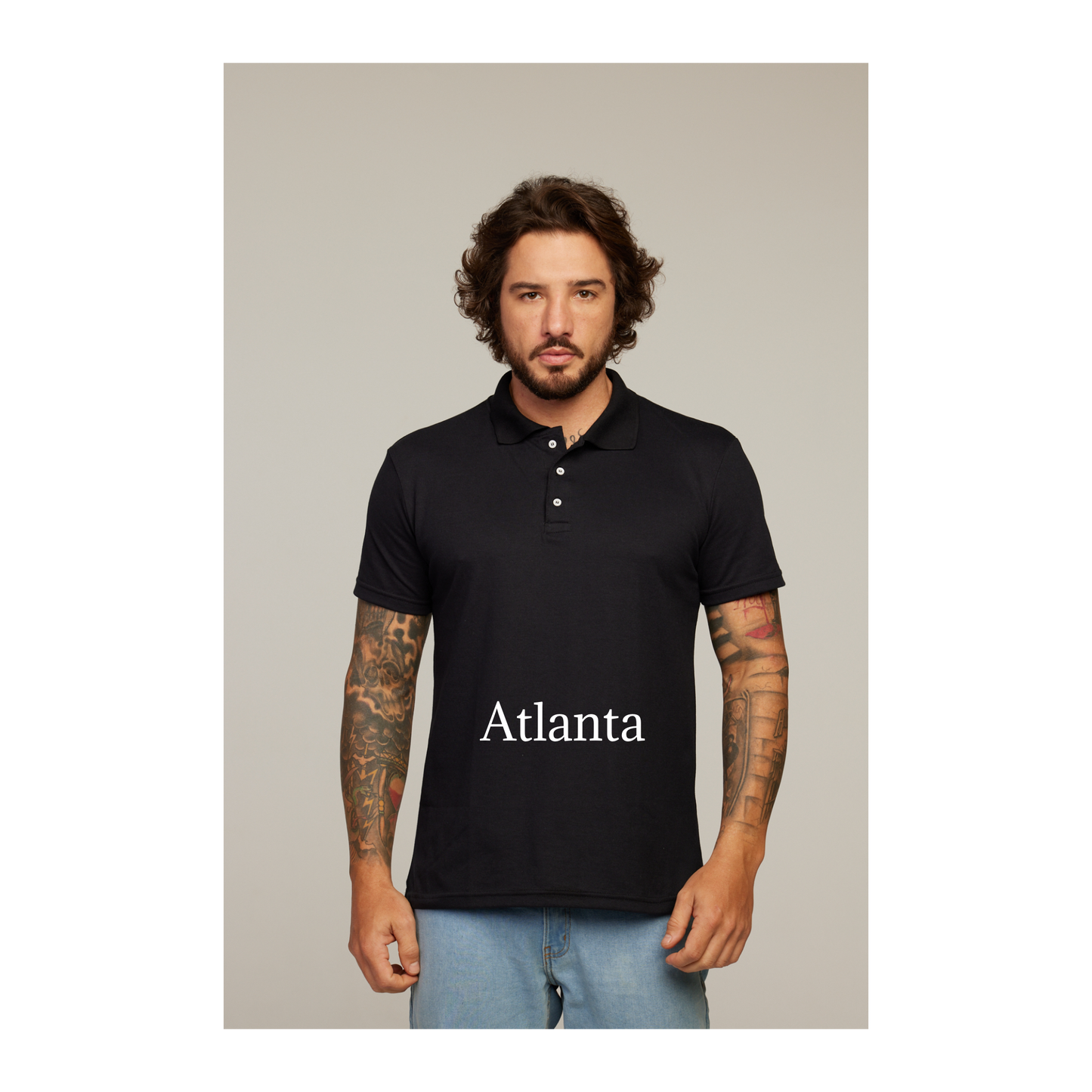 Camisa Polo Preta