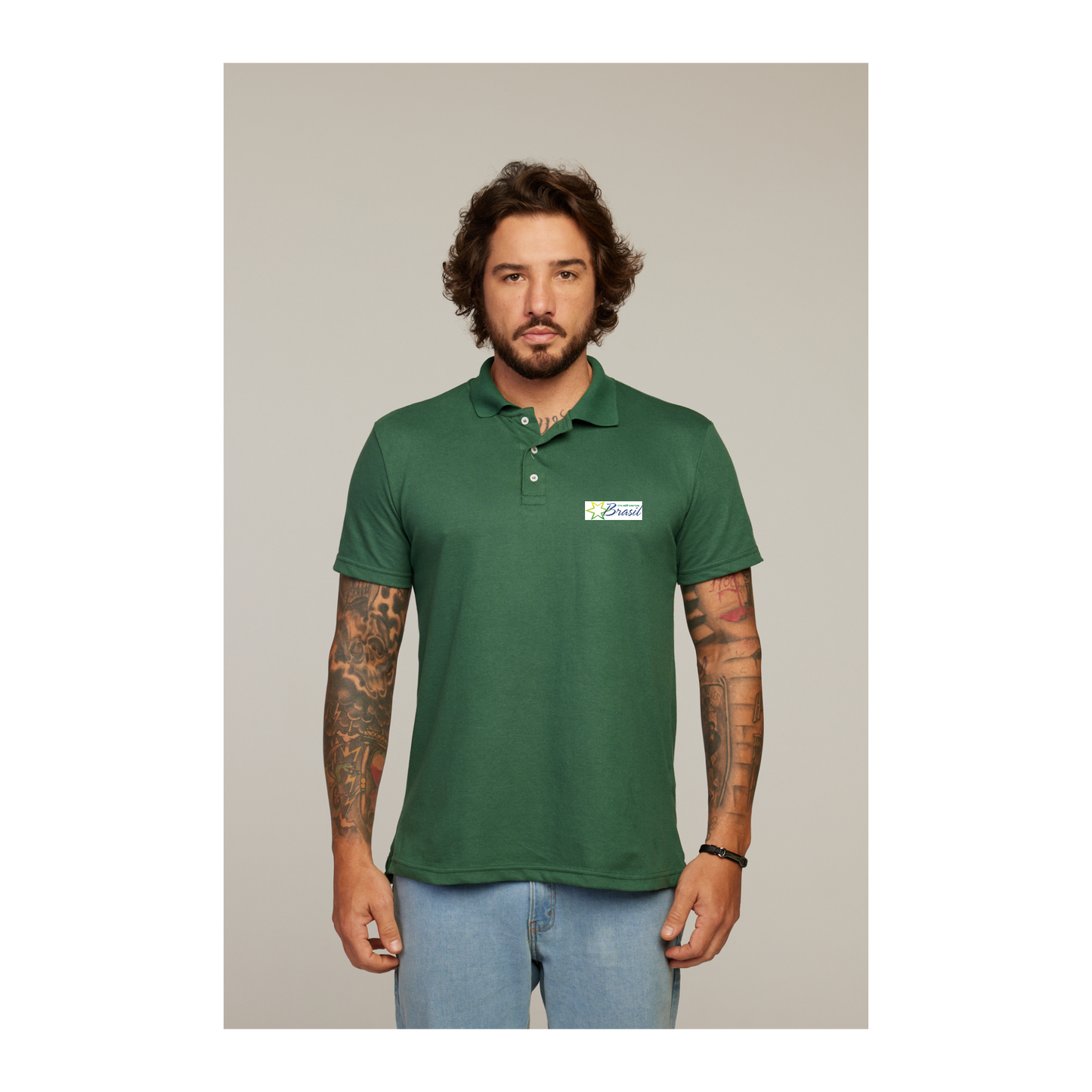 Camisa Polo Verde Musgo