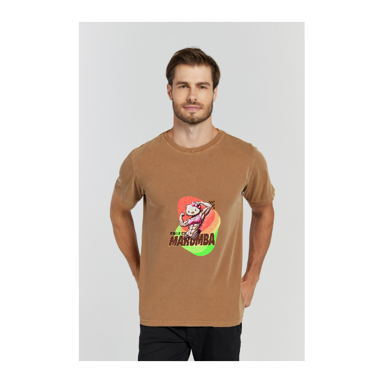 Camiseta Estonada Marrom