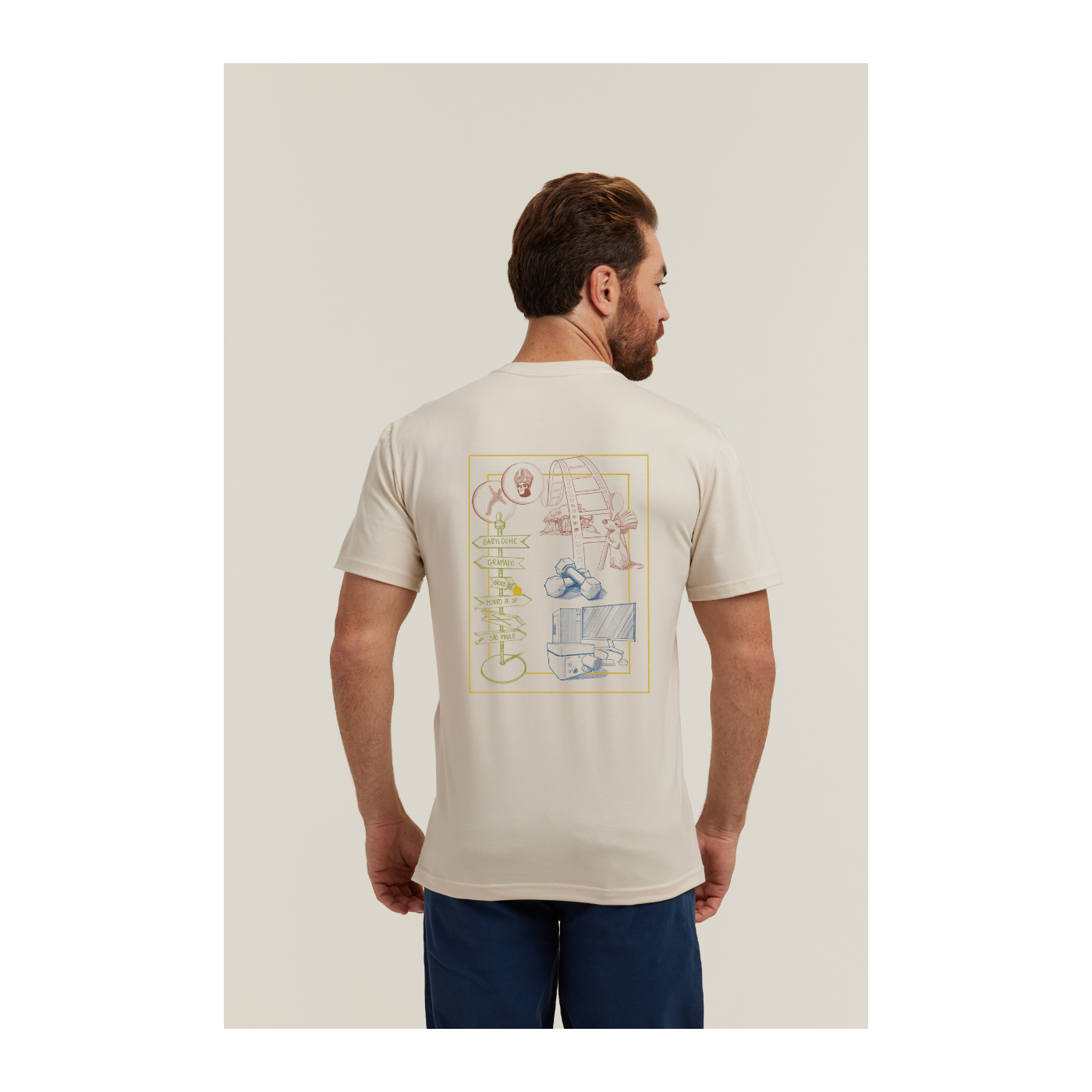Camiseta Pima Areia