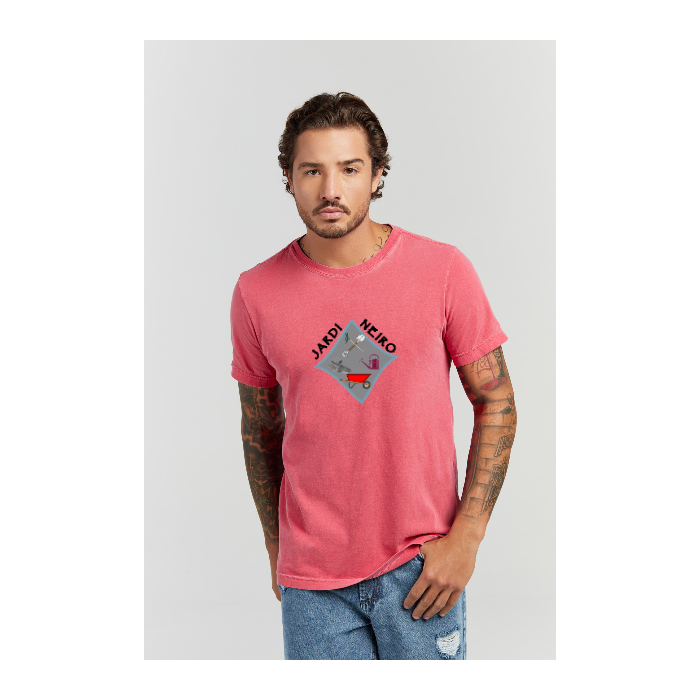 Camiseta Estonada Vermelho
