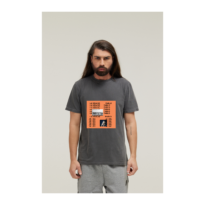 Camiseta Estonada Cinza Chumbo