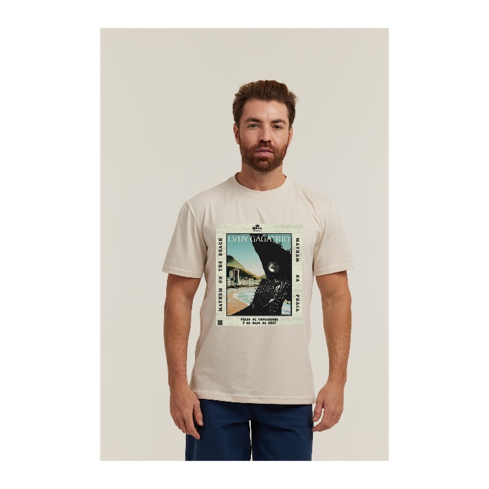 Camiseta Pima Areia
