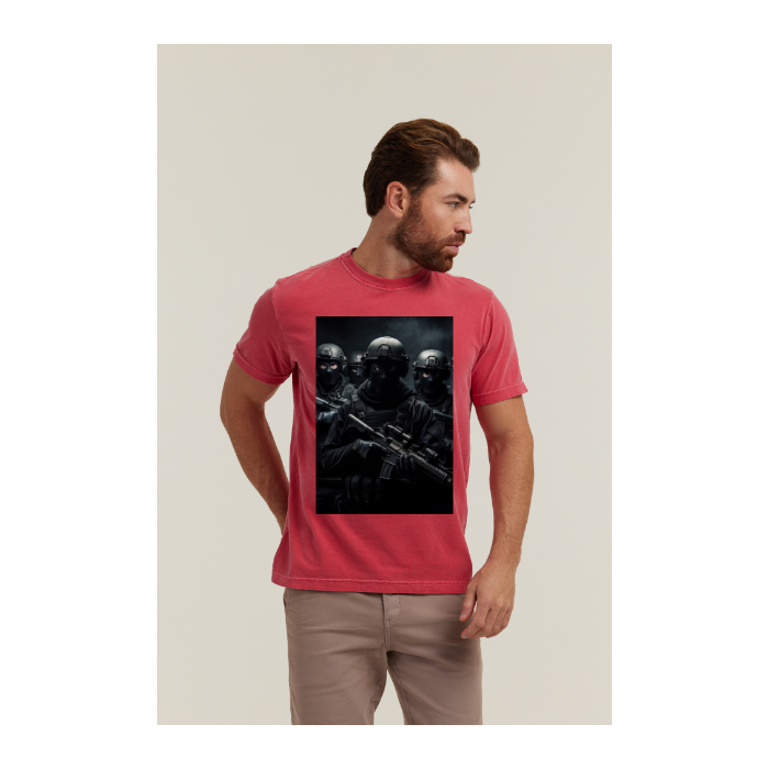 Camiseta Estonada Vermelho