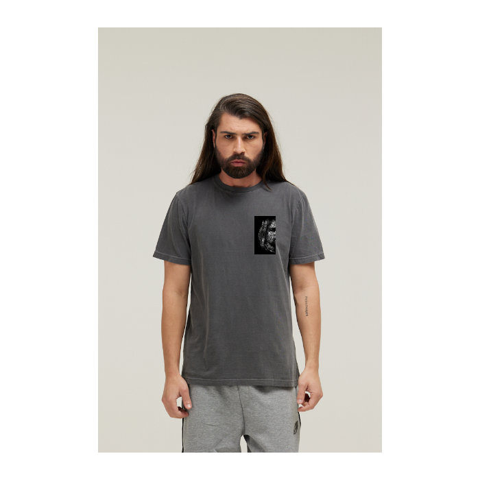 Camiseta Estonada Cinza Chumbo