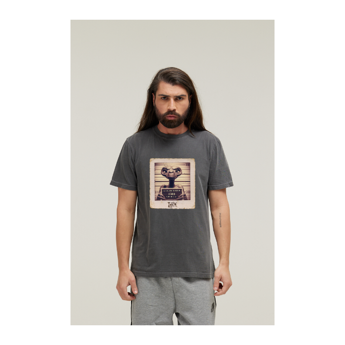 Camiseta Estonada Cinza Chumbo