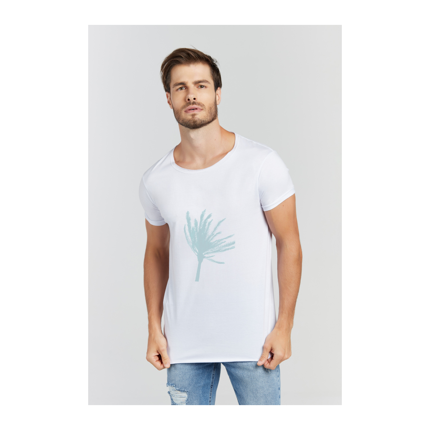 Camiseta Longline Branco