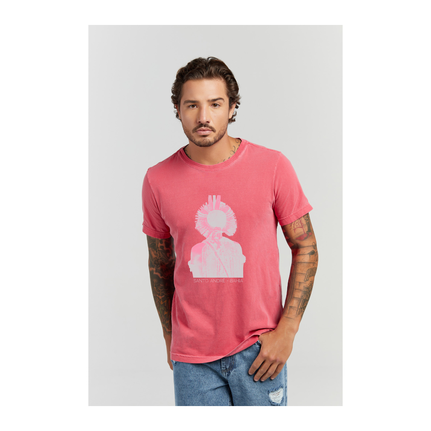 Camiseta Estonada Vermelho