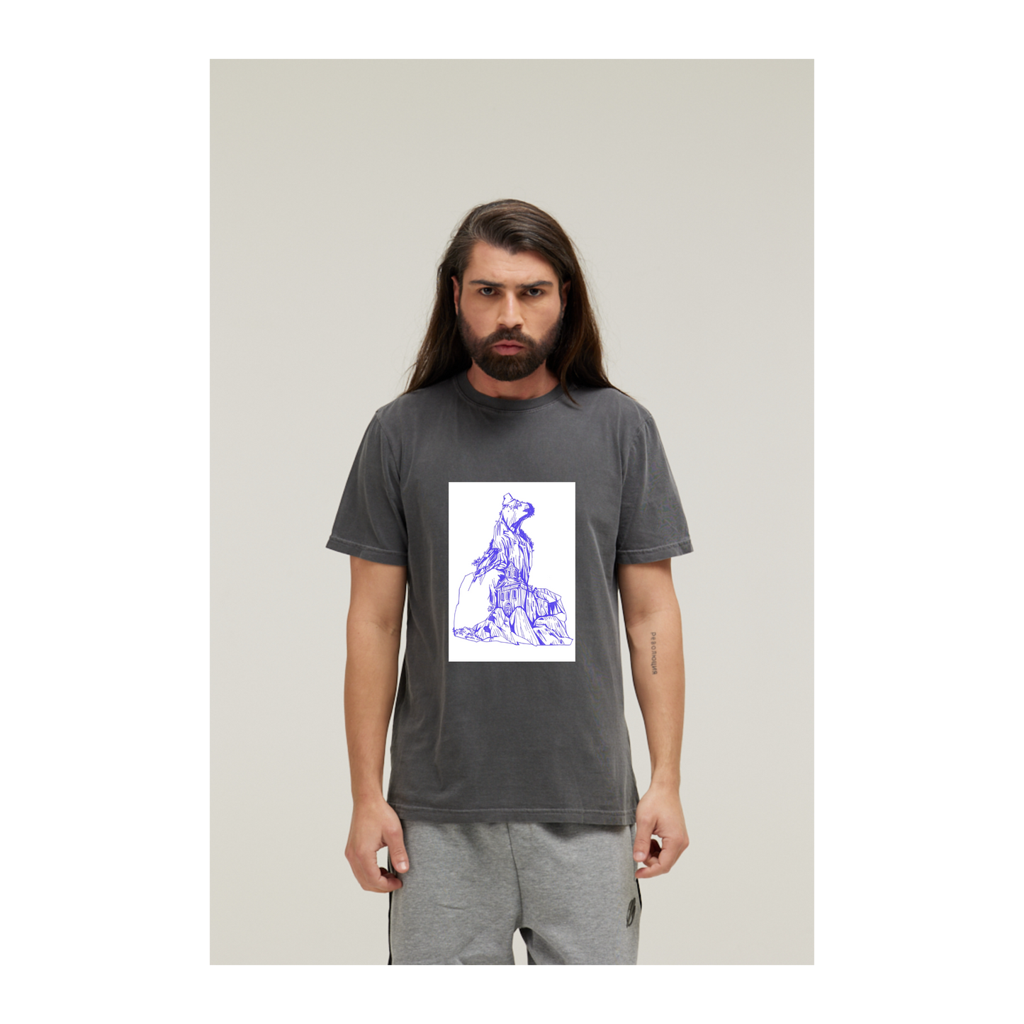 Camiseta Estonada Cinza Chumbo