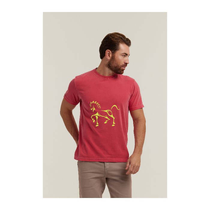 Camiseta Estonada Vermelho