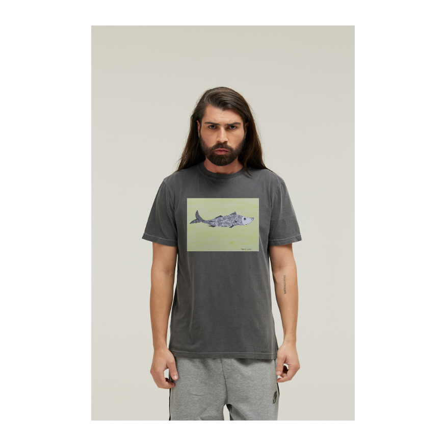 Camiseta Estonada Cinza Chumbo