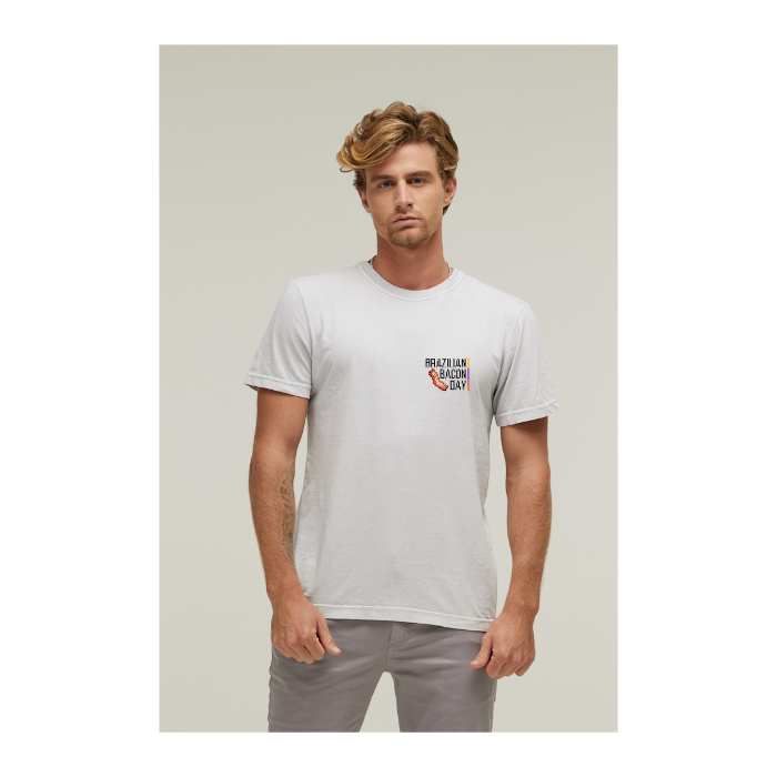 Camiseta Estonada Branco Gelo