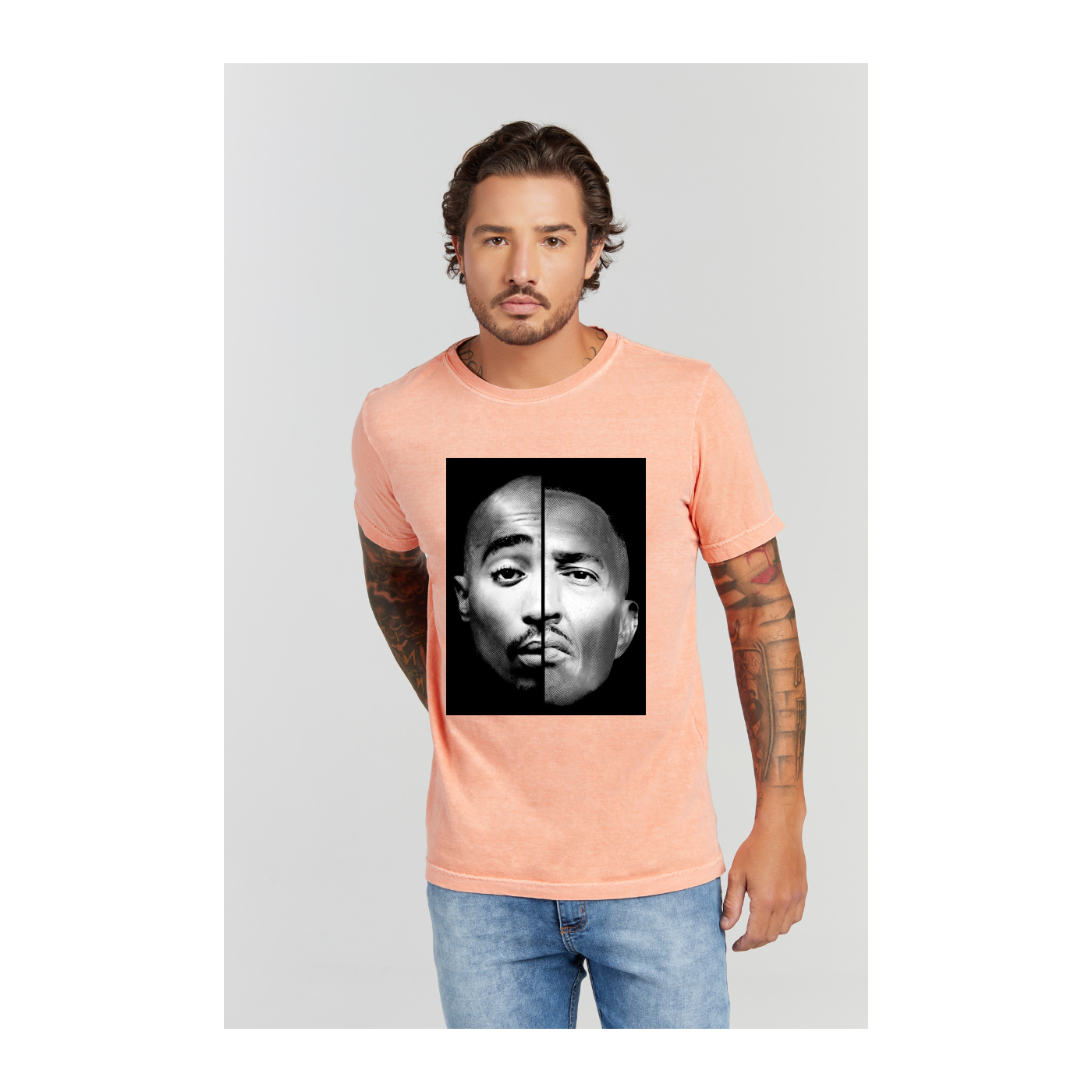 Camiseta Estonada Laranja
