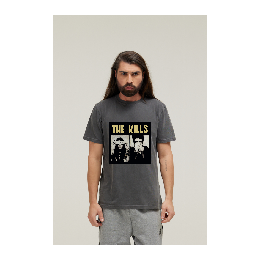 Camiseta Estonada Cinza Chumbo
