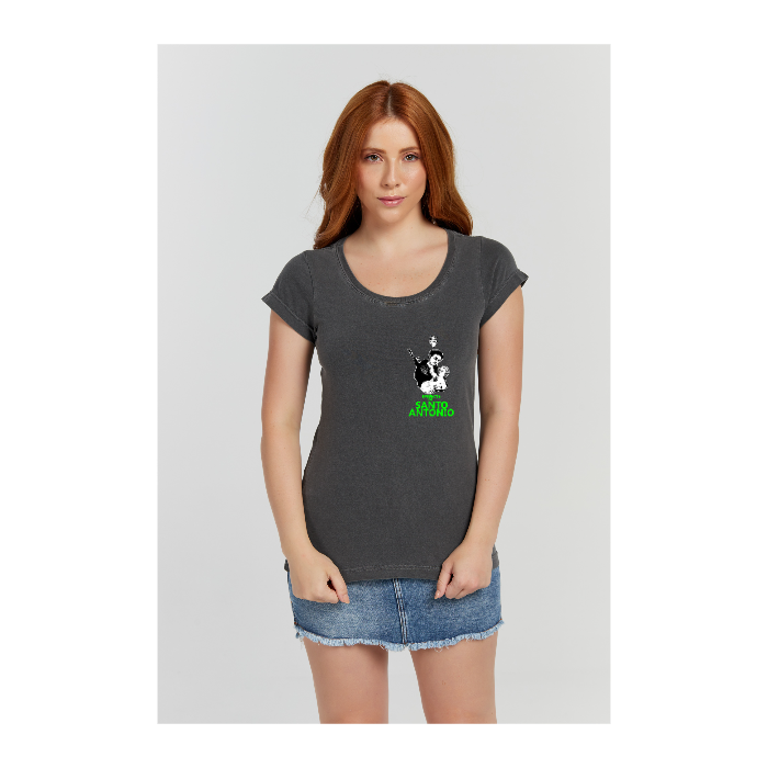 Baby long Estonada Cinza Chumbo