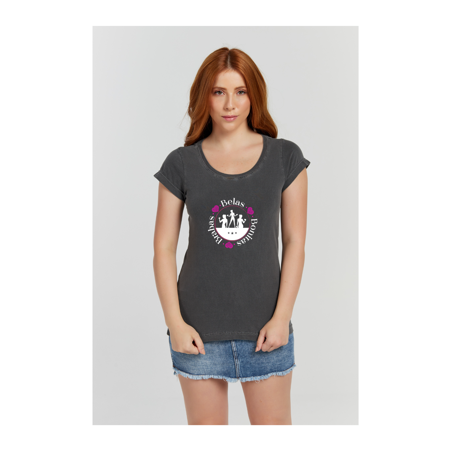 Baby long Estonada Cinza Chumbo