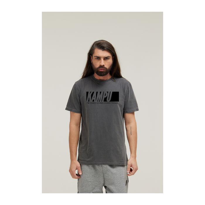 Camiseta Estonada Cinza Chumbo