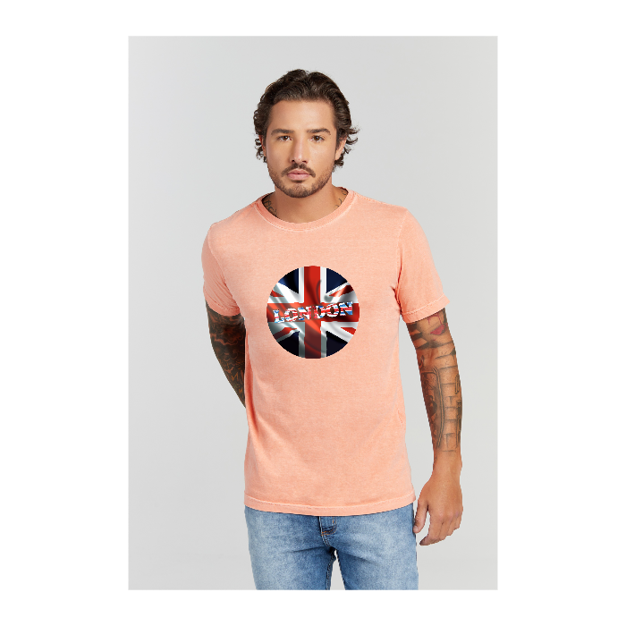 Camiseta Estonada Laranja