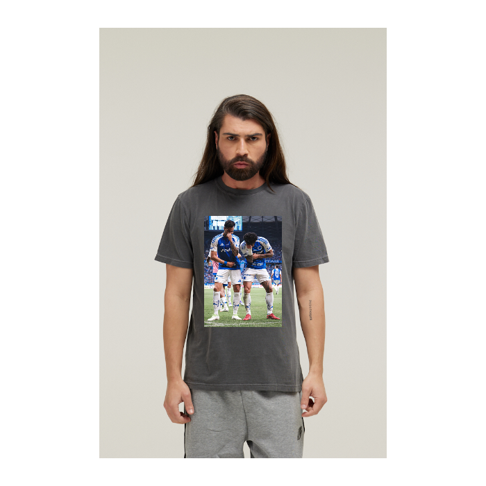 Camiseta Estonada Cinza Chumbo