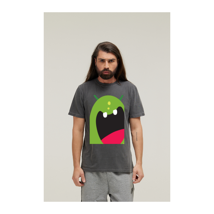 Camiseta Estonada Cinza Chumbo