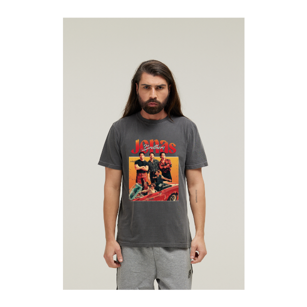 Camiseta Estonada Cinza Chumbo