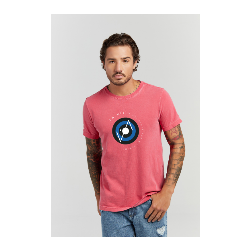 Camiseta Estonada Vermelho