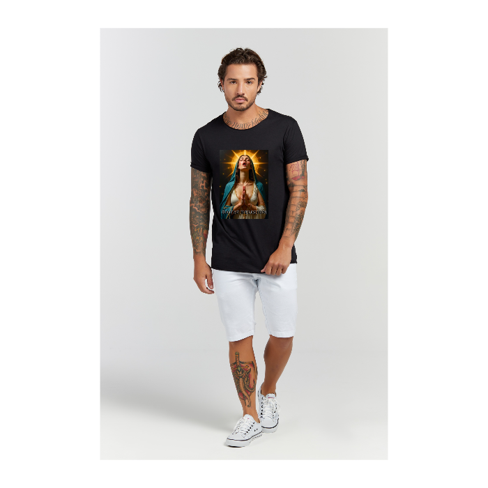 Camiseta Longline Preto