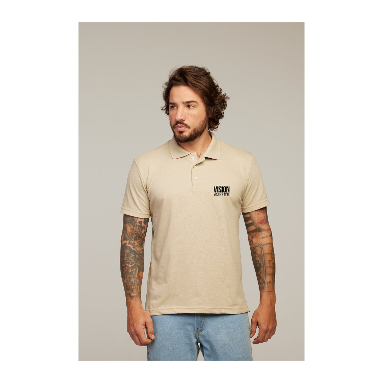 Camisa Polo Caqui