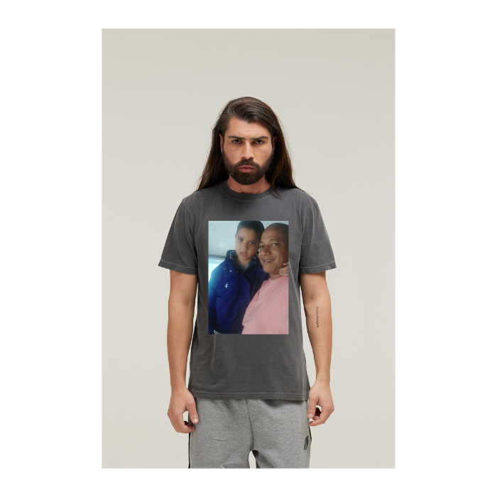 Camiseta Estonada Cinza Chumbo