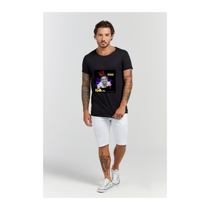 Camiseta Longline Preto