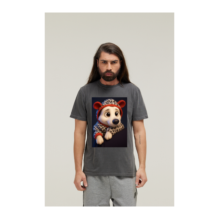 Camiseta Estonada Cinza Chumbo