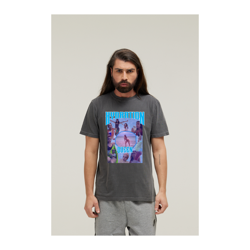 Camiseta Estonada Cinza Chumbo