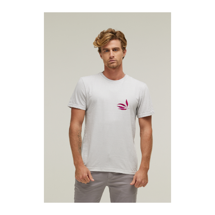 Camiseta Estonada Branco Gelo
