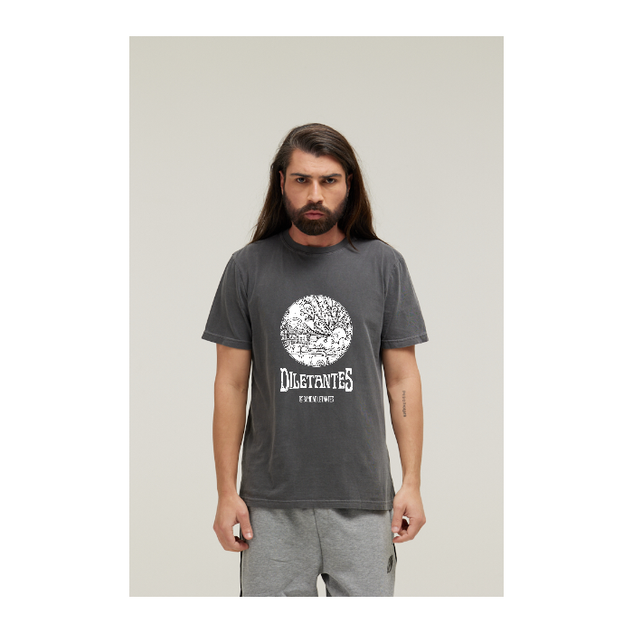 Camiseta Estonada Cinza Chumbo