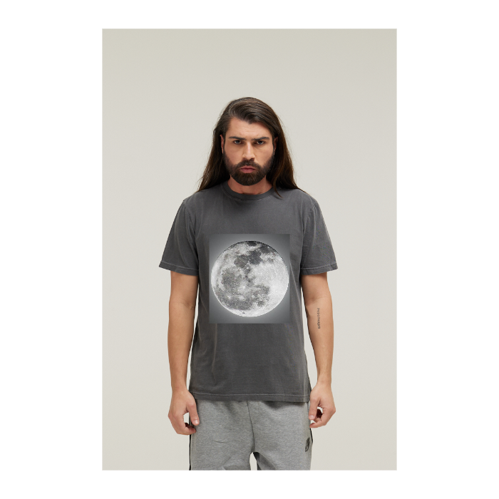 Camiseta Estonada Cinza Chumbo
