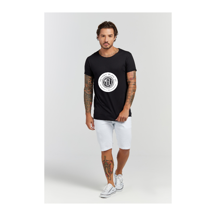 Camiseta Longline Preto