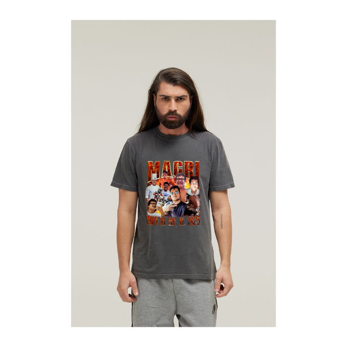 Camiseta Estonada Cinza Chumbo