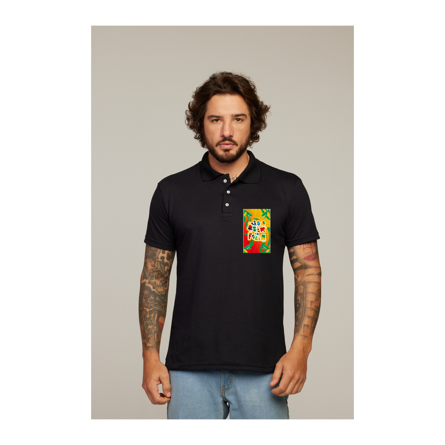 Camisa Polo Preta