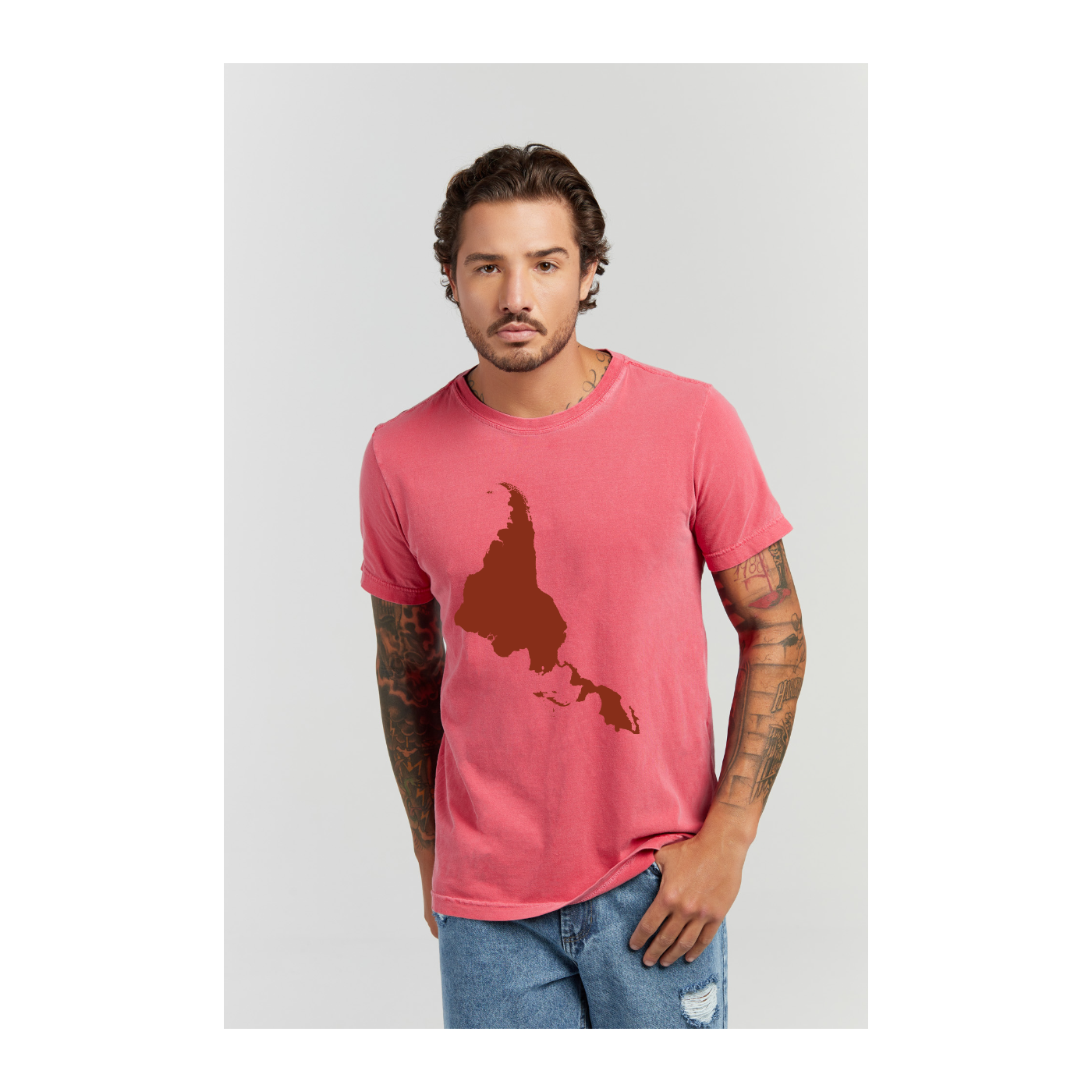 Camiseta Estonada Vermelho