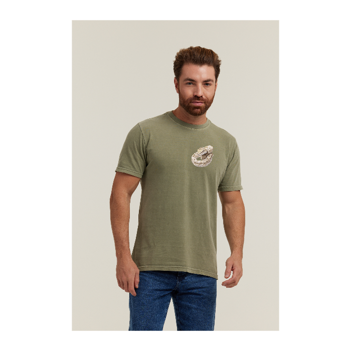 Camiseta Estonada Verde Militar
