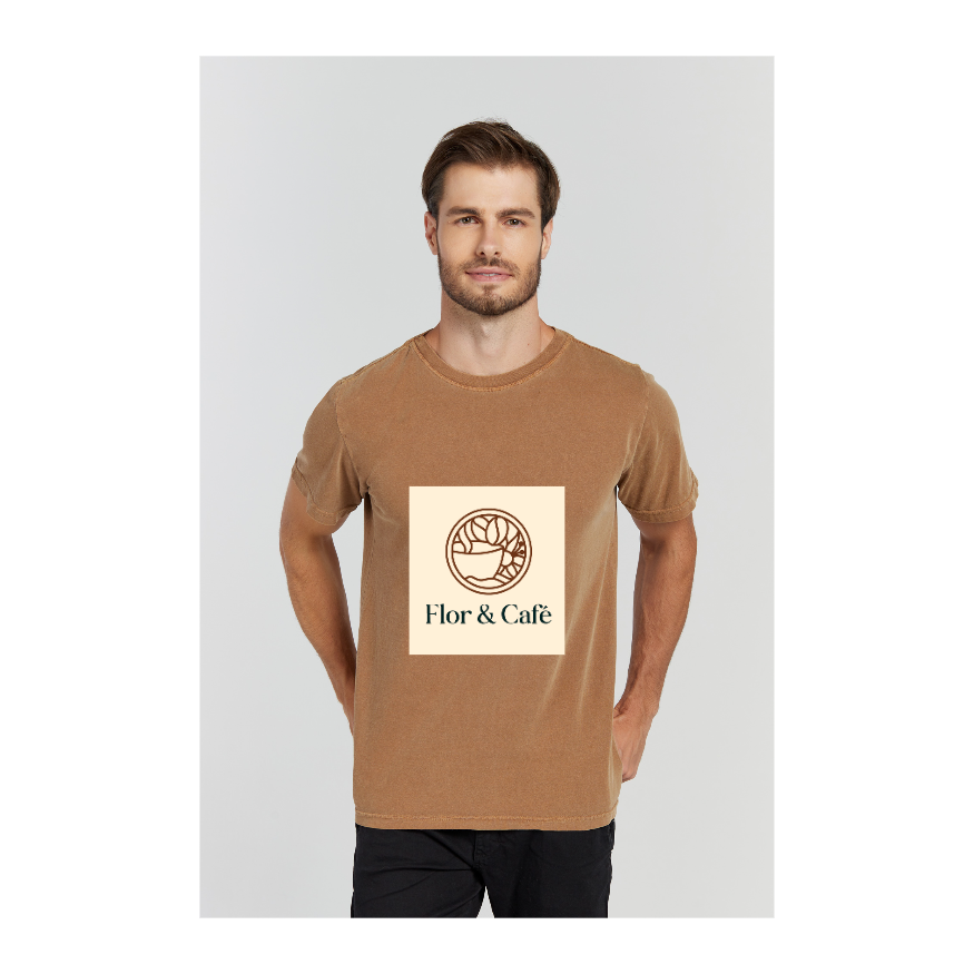 Camiseta Estonada Marrom