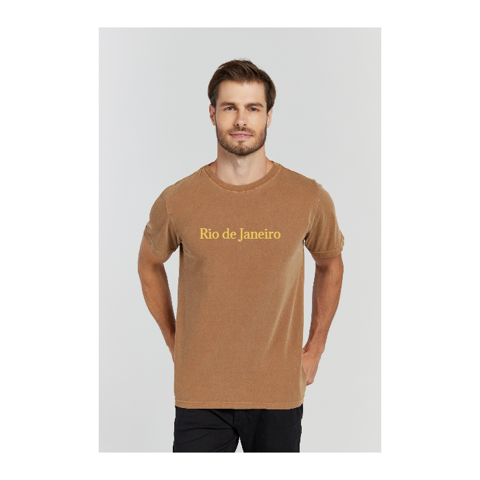 Camiseta Estonada Marrom