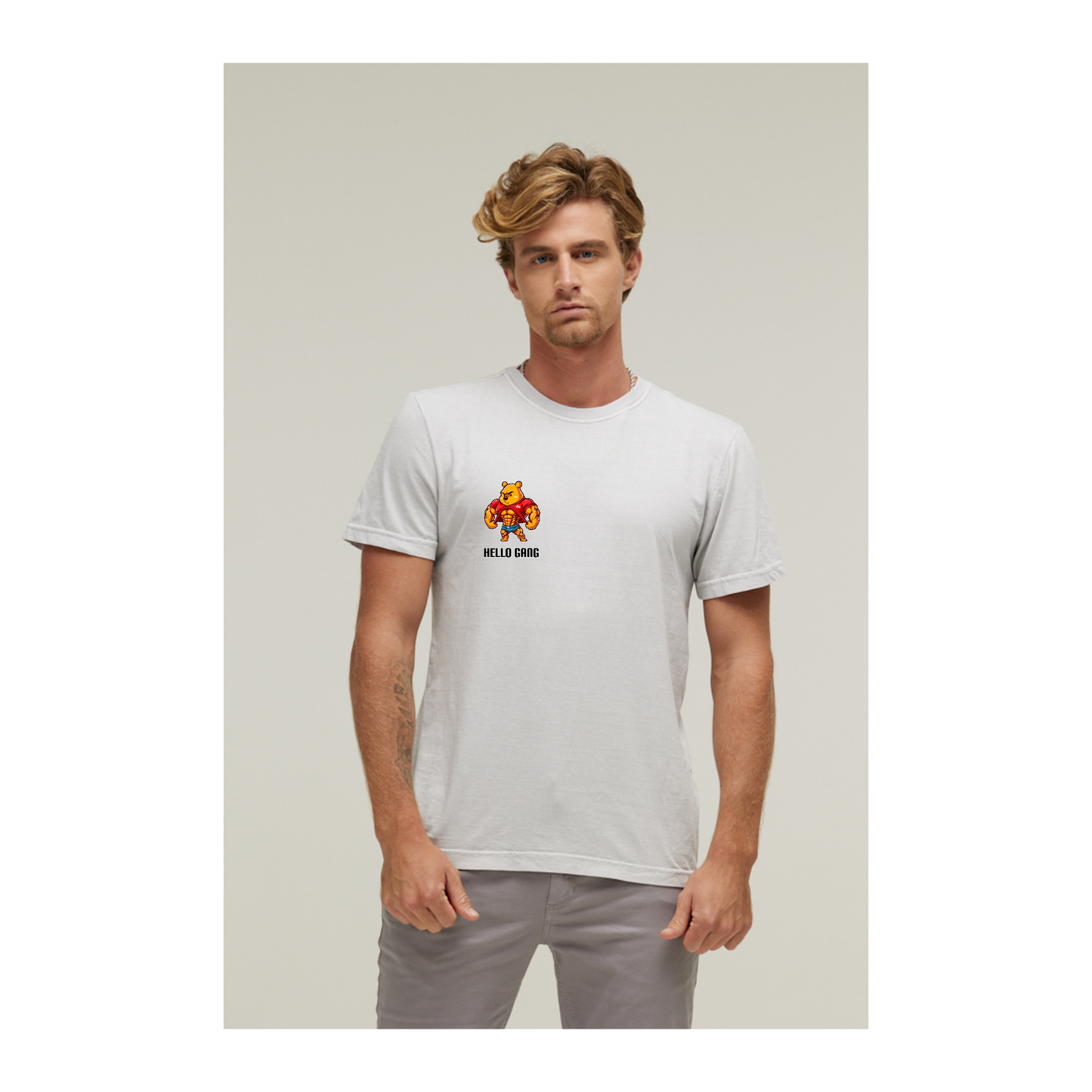 Camiseta Estonada Branco Gelo