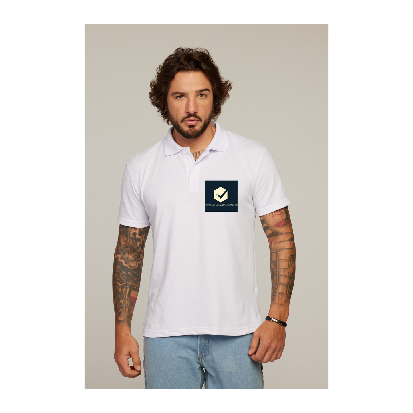 Camisa Polo Branca