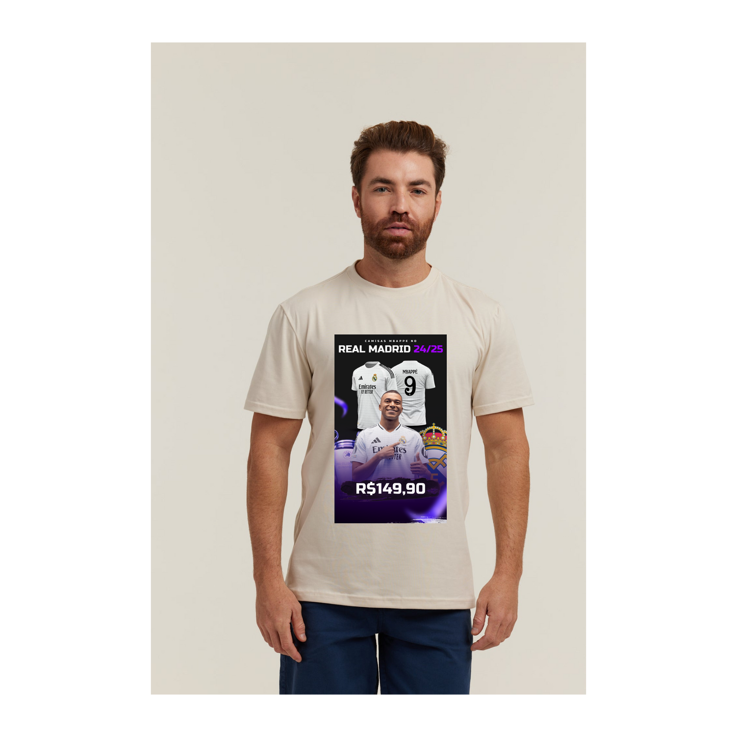 Camiseta Pima Areia