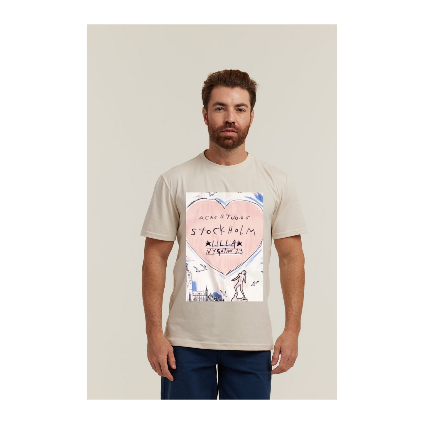 Camiseta Pima Areia