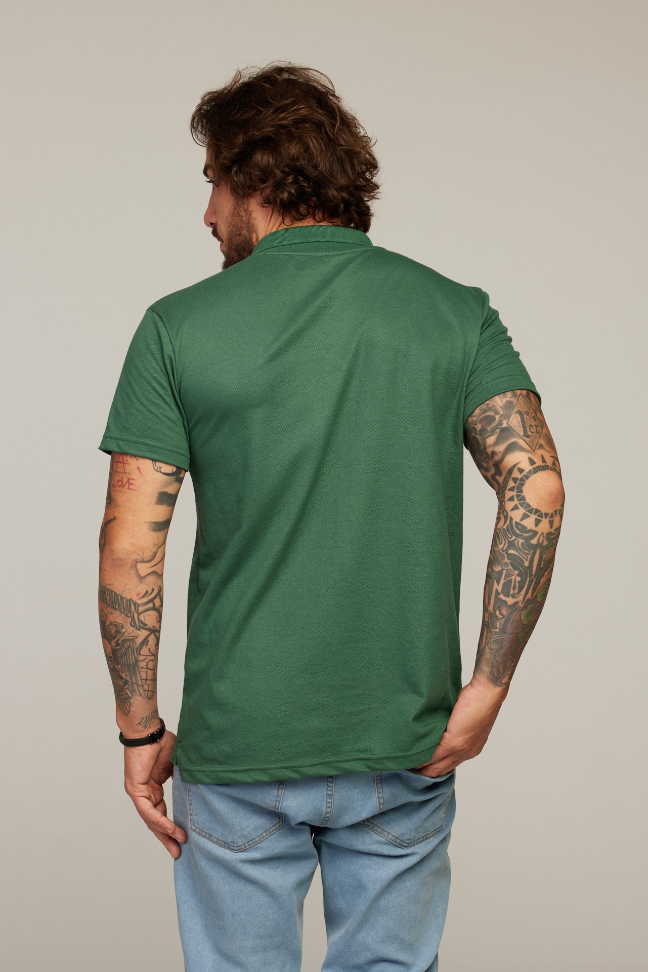 Camisa Polo Verde Musgo