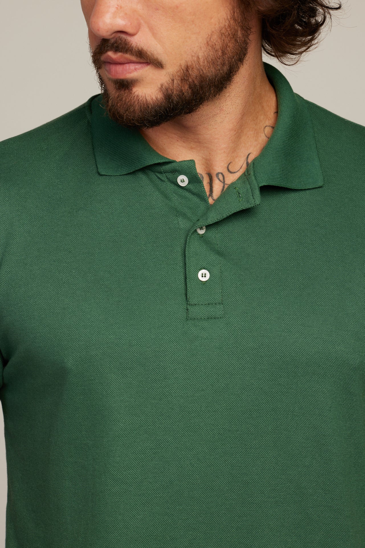 Camisa Polo Verde Musgo