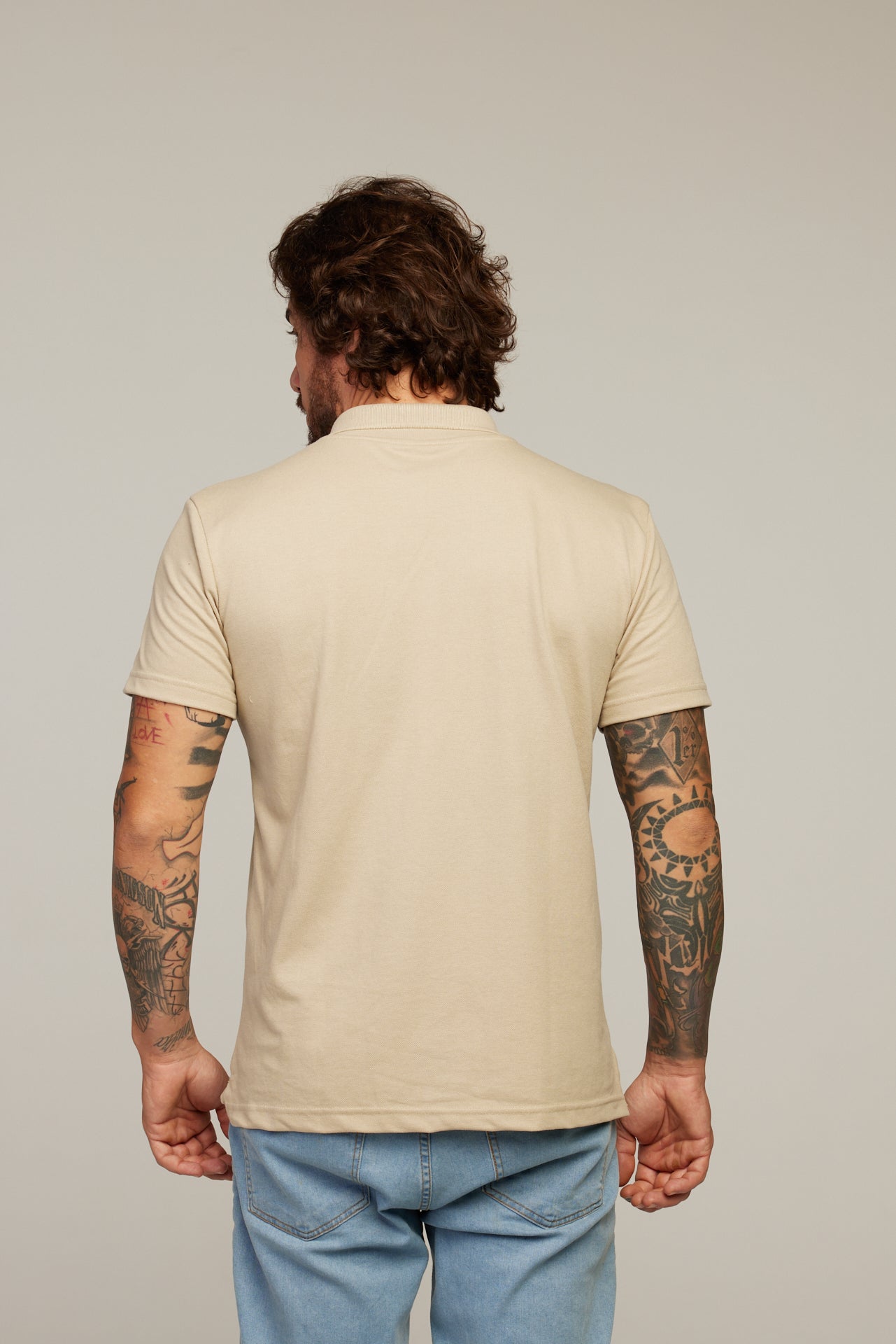Camisa Polo Caqui